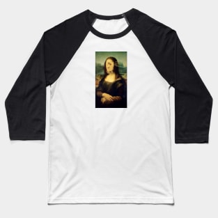 Gioconda - Mona Lisa instagram filters - Hearts eyes Baseball T-Shirt